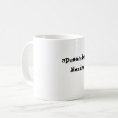 Tasse de singe de feuille de calcul (Devant gauche)