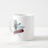 Tasse de singe de surf des neiges (Devant gauche)