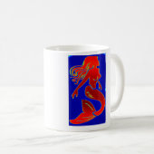 tasse de sirène rouge (Devant droit)