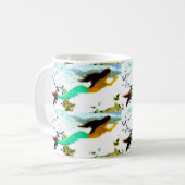 tasse de sirènes de brune de natation (Devant gauche)