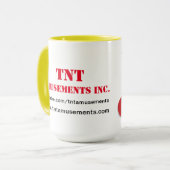 Tasse de site Web d'amusements de TNT (Devant gauche)