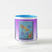 Tasse de siter de gratitude de libellule peinte (Centre)