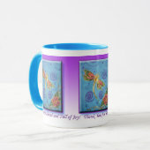 Tasse de siter de gratitude de libellule peinte (Devant gauche)
