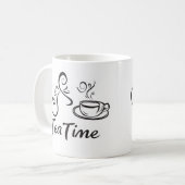 Tasse de slogan de l'heure du thé (Devant gauche)