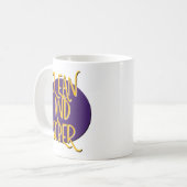 Tasse de slogan de récupération Clean & Sober (Devant gauche)