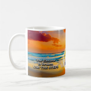 Tasse de slogan de récupération de l'ascenseur cas