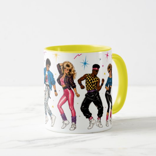 Tasse de soirée dansante 80's (Devant droit)