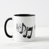 Tasse de sonnerie avec les notes musicales (Gauche)