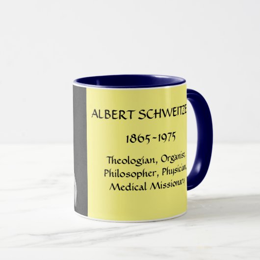 Tasse de sonnerie d'Albert Schweitzer (Devant droit)