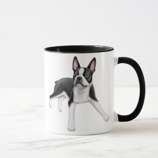 Tasse de sonnerie de Boston Terrier (Droite)