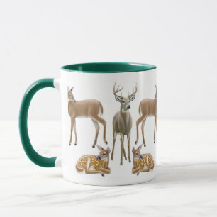 Tasse de sonnerie de cerfs communs coupée la queu