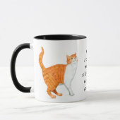 Tasse de sonnerie "de chat de gingembre" (Gauche)