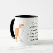 Tasse de sonnerie "de chat de gingembre" (Devant gauche)