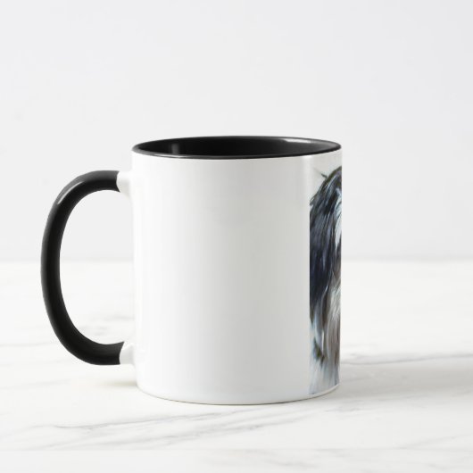 Tasse de sonnerie de chien de Havanese (Gauche)