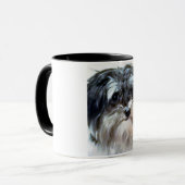 Tasse de sonnerie de chien de Havanese (Devant gauche)