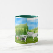 Tasse de sonnerie de colleys de moutons et de (Centre)