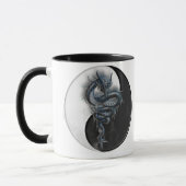 Tasse de sonnerie de dragon de Yin Yang (Gauche)