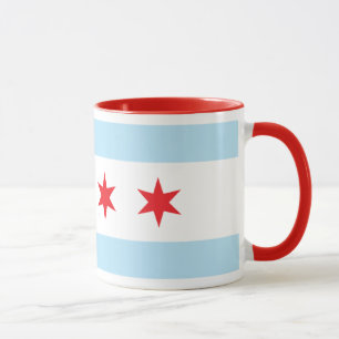 Tasse de sonnerie de drapeau de Chicago