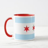 Tasse de sonnerie de drapeau de Chicago (Gauche)
