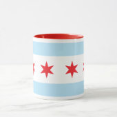Tasse de sonnerie de drapeau de Chicago (Centre)