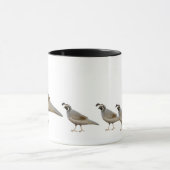 Tasse de sonnerie de famille de cailles (Centre)