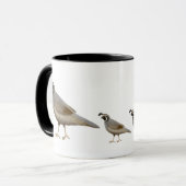 Tasse de sonnerie de famille de cailles (Devant gauche)