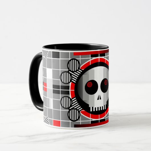 Tasse de sonnerie de télévision crâne (Devant gauche)