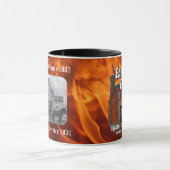 Tasse de sonnerie d'express de côté est (flammes) (Centre)