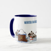 Tasse de sonnerie. Hiver en Ukraine (Devant gauche)