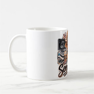 Tasse de sonographe de vache des Highlands - Techn