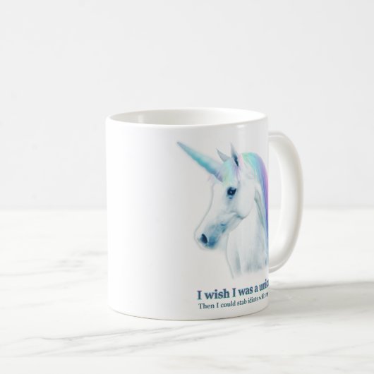 Tasse de souhait de licorne (Devant droit)