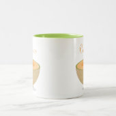 Tasse de sourire de cantaloup avec des mots (Centre)