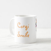 Tasse de sourire de corgi (Devant gauche)