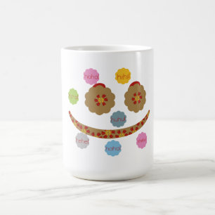 Tasse de sourire de rire