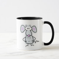 Tasse de souris de bande dessinée