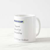 Tasse de soutien de conjoint d'Alzheimer (Devant droit)