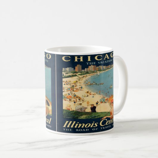 Tasse de souvenir de Chicago (Devant droit)