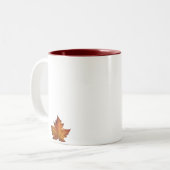 Tasse de souvenir de feuille d'érable du Canada de (Devant gauche)