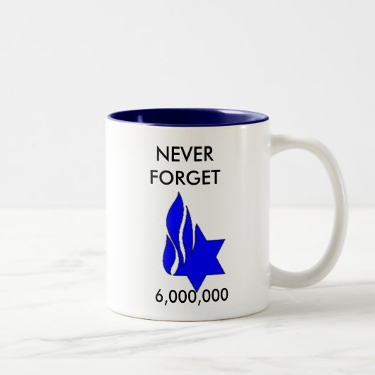 Tasse de souvenir d'holocauste (Droit)