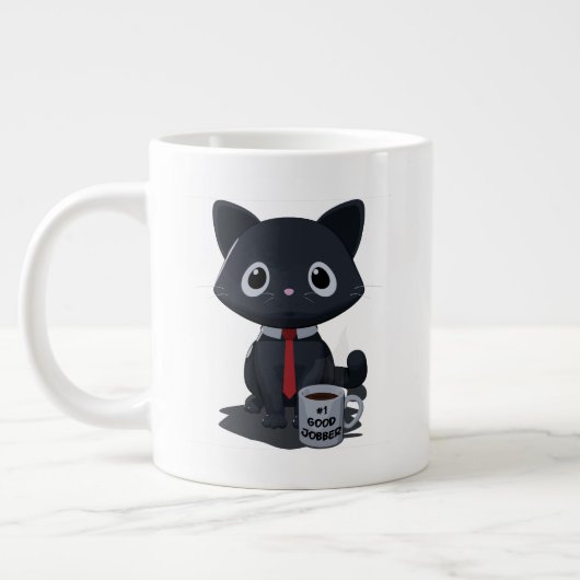 Tasse de spécialité de chat de travailleur numéro (Gauche)
