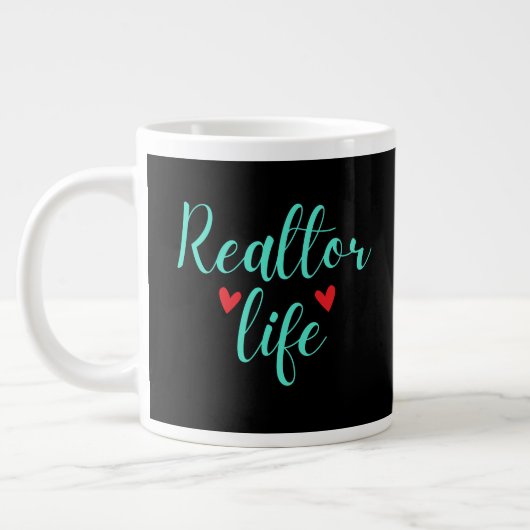 Tasse de spécialité de la vie de l'agent immobilie (Gauche)