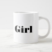 Tasse de spécialité de texte de nom de fille avec (Droite)
