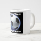 Tasse de spécialité d'exposition du football du (Devant droit)