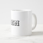 Tasse de Spécialité Jumbo de Style de Texte de Cou (Devant droit)