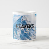 Tasse de spécialité Texte d'image de couleur bleu (Devant)