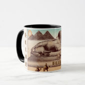 Tasse de sphinx de basset - personnalisable (Devant gauche)