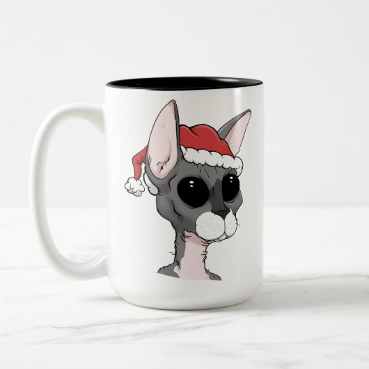 Tasse de Sphynx de Noël (Gauche)