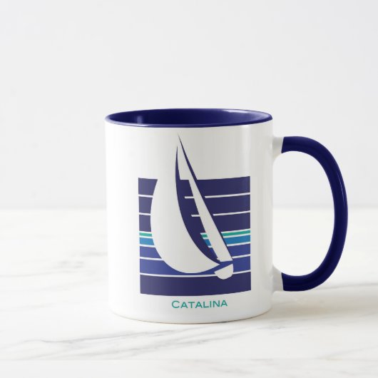 Tasse de Square_Catalina de bleus de bateau (Droite)