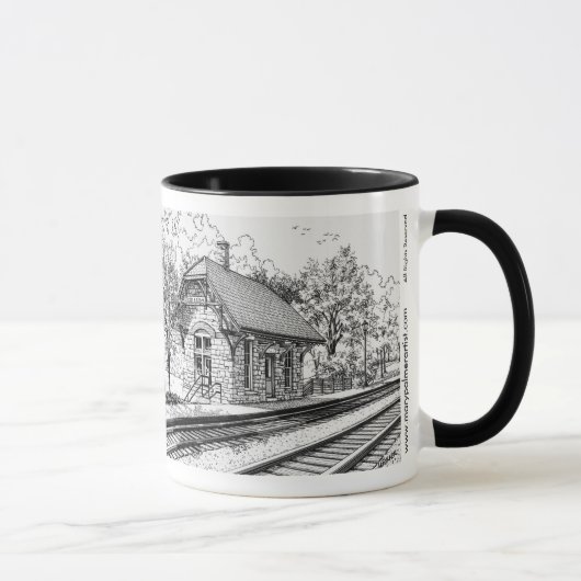 Tasse de station de train de montagnes (Droite)