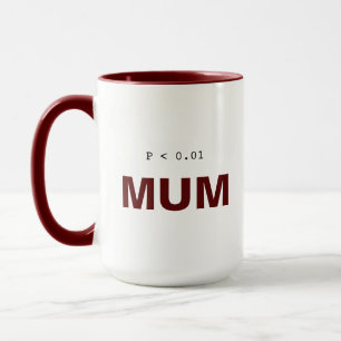 Tasse de statistiques de psychologie drôle   Maman